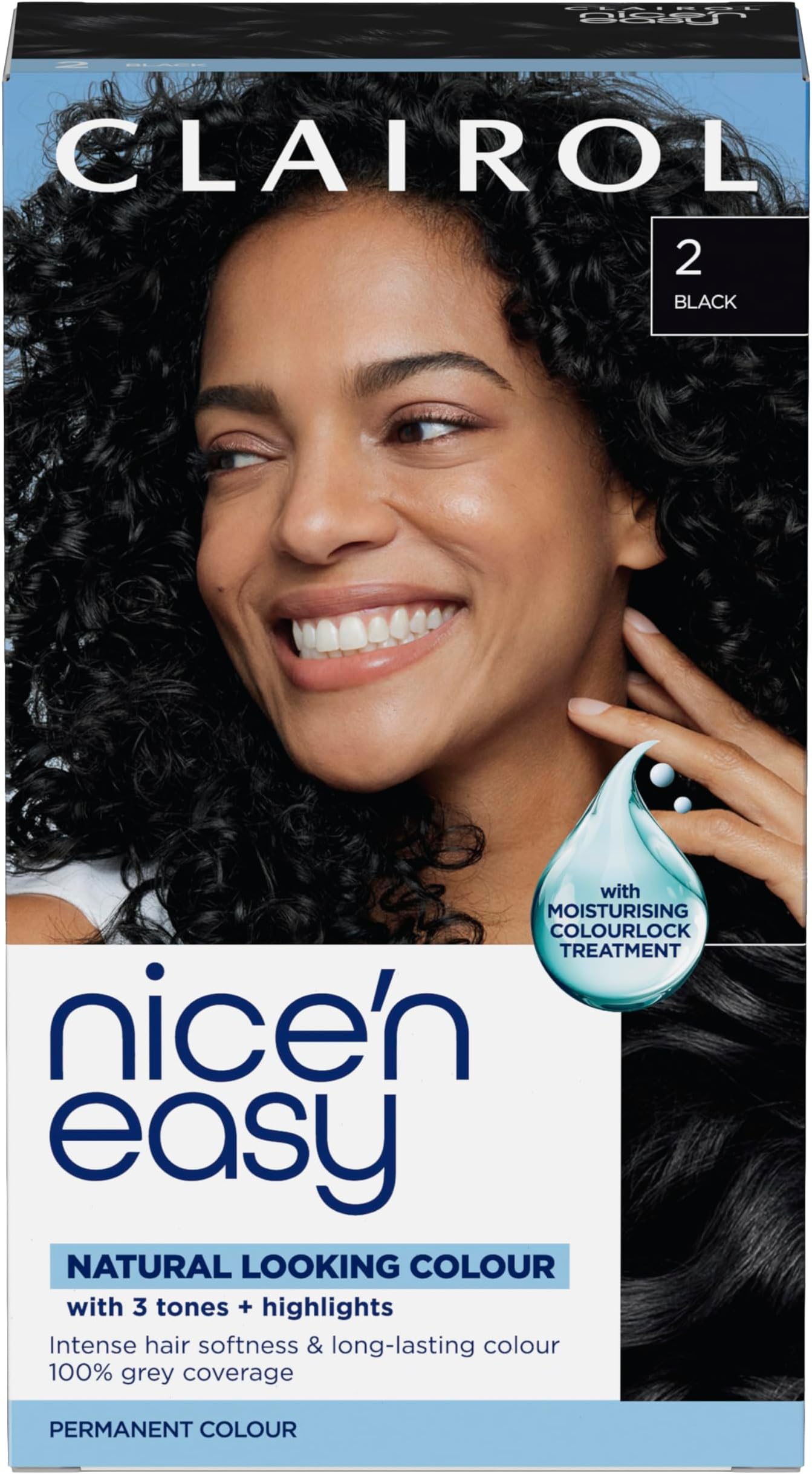 NICE'N EASY CRÈME PERMANENT HAIR DYE - 2 BLACK