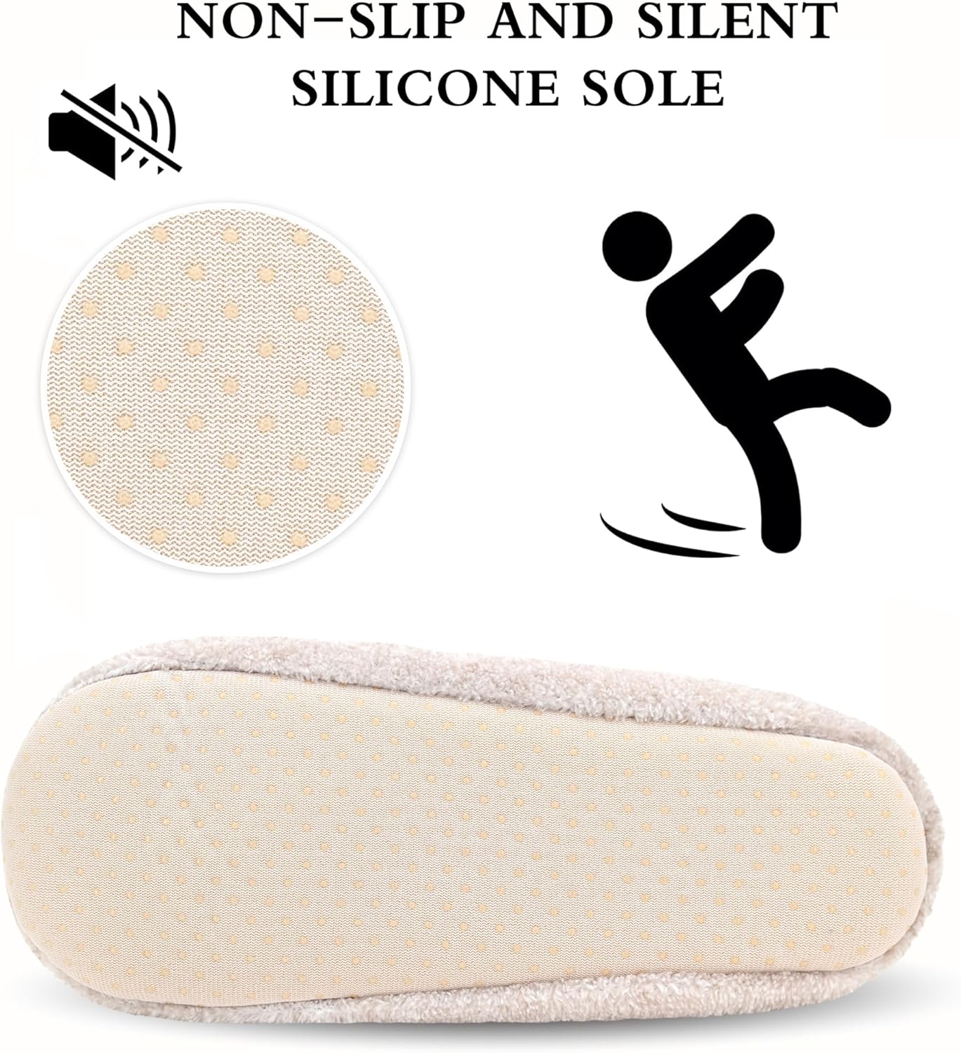 Keyela Women's Ballerina Slippers Light Weight Terry Cloth House Shoes, Foot Covering for Women, Fuzzy House Socks - Image 5