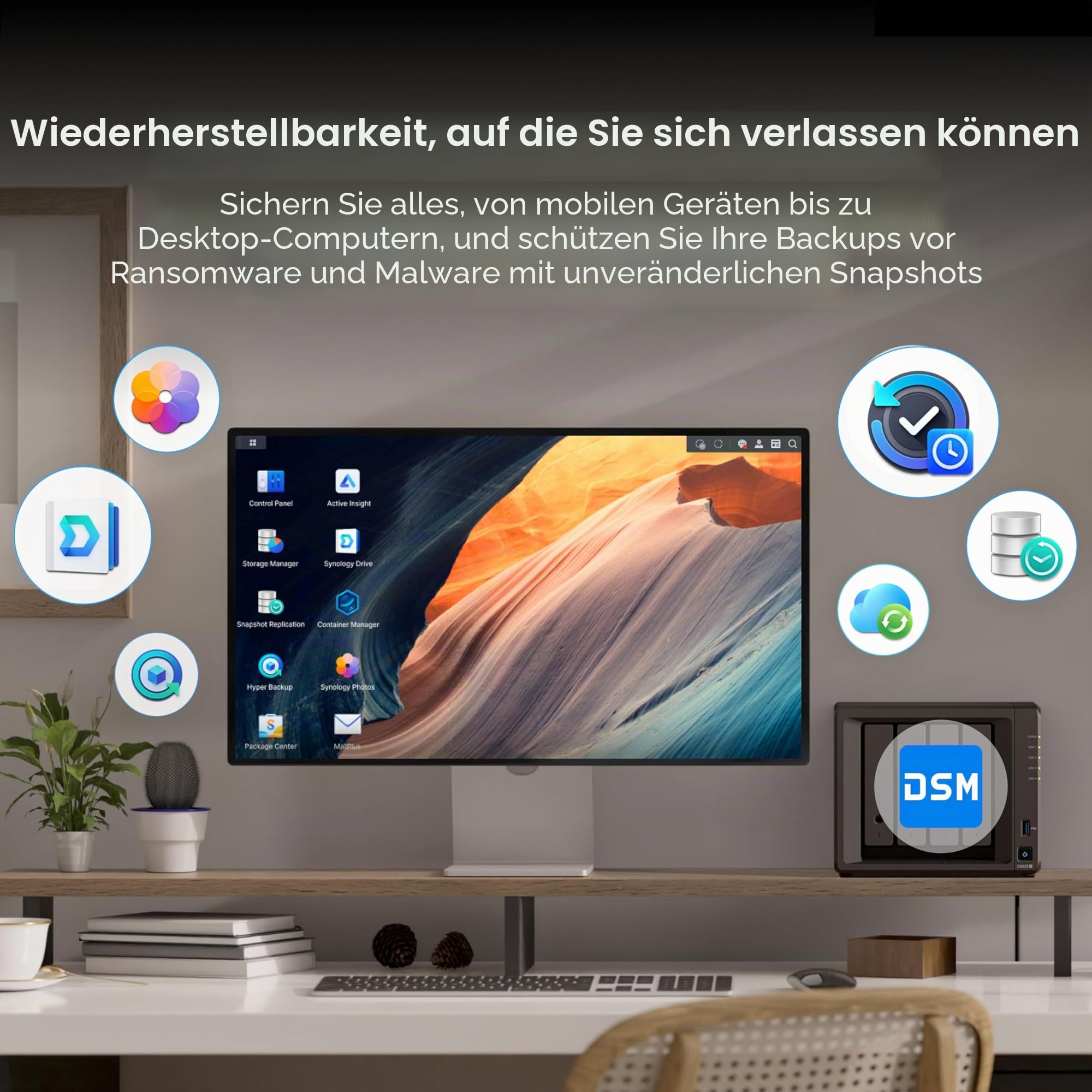 SYNOLOGY NAS DS925+ 4 Einschübe mit erweiterbarer Kapazität (ohne Festplatte)