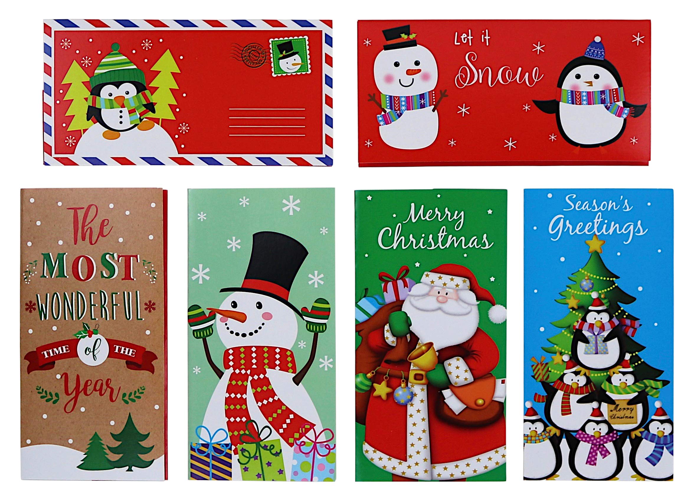 Iconikal Christmas 30 Gift Card/Money Holders and 30 Envelopes
