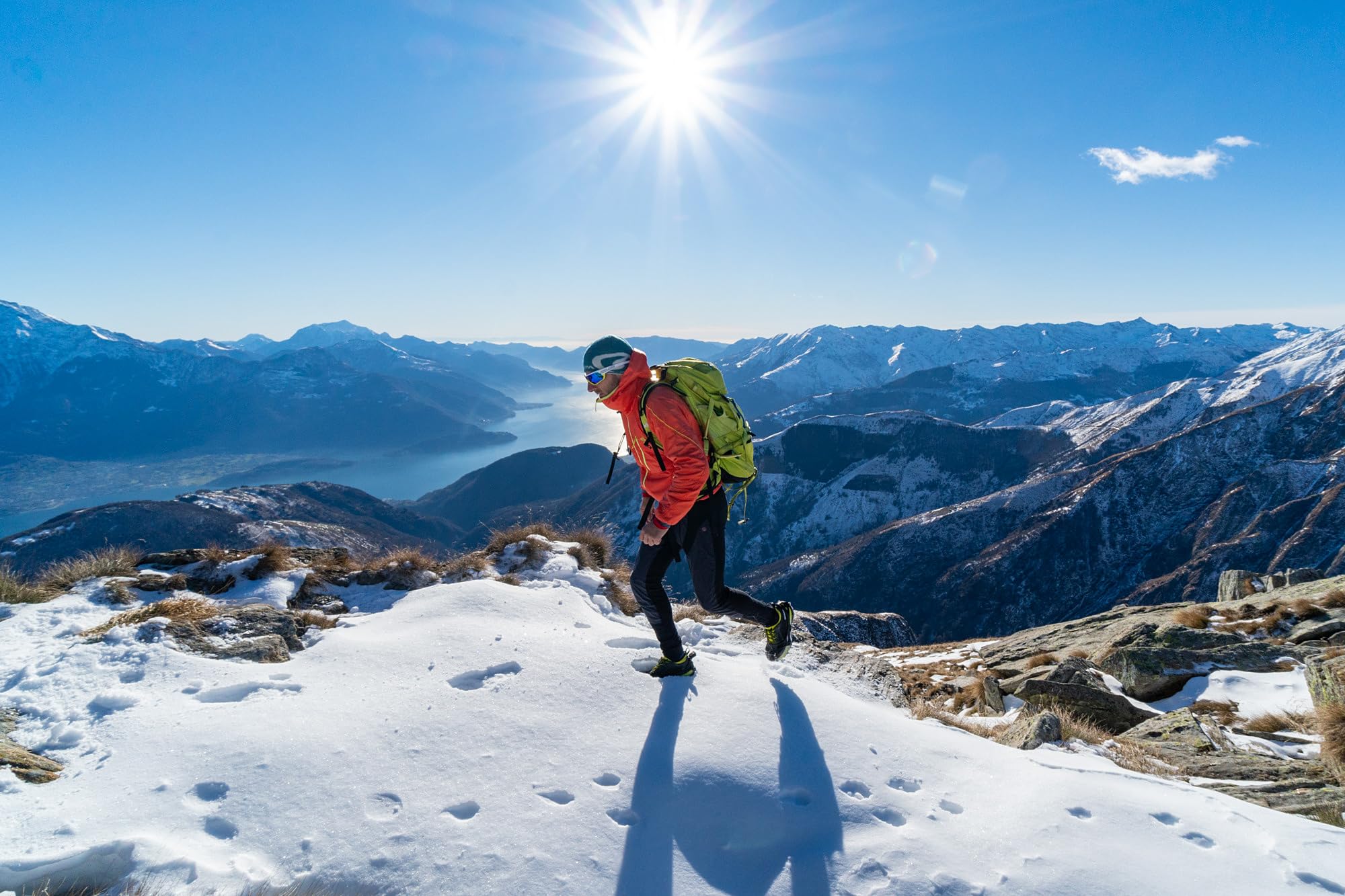 Nortec Crist 2.5 - Crampón ligero con funda para el invierno de seguimiento de invierno sobre hielo y nieve, fabricado en Italia