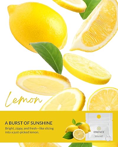 Vista 3 de Essence - Difusor nasal de aromaterapia portátil, anillo de nariz de aceite esencial de limón, inhalador de silicona para apoyo al estrés