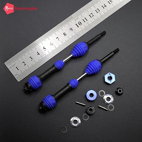 Miniatura 3 de Eje de transmisión ECX de acero y eje hexagonal de rueda ECX232000 para ECX 2WD 110 Ruckus CVD Circuito del eje de transmisión Tormento AMP MT DB