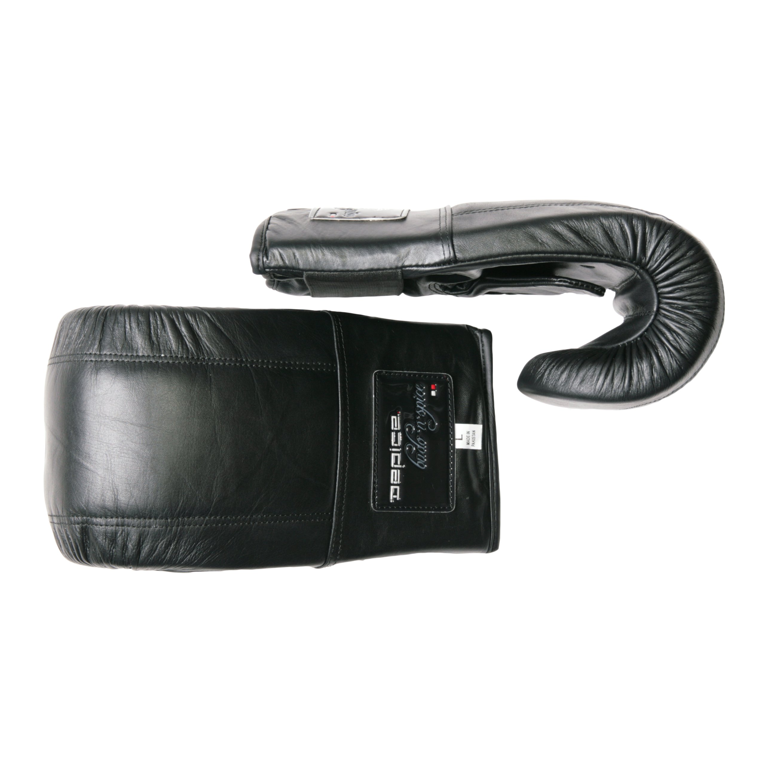 DEPICE Sandsackhandschuhe Leder Boxhandschuhe für Boxsack schwarz S