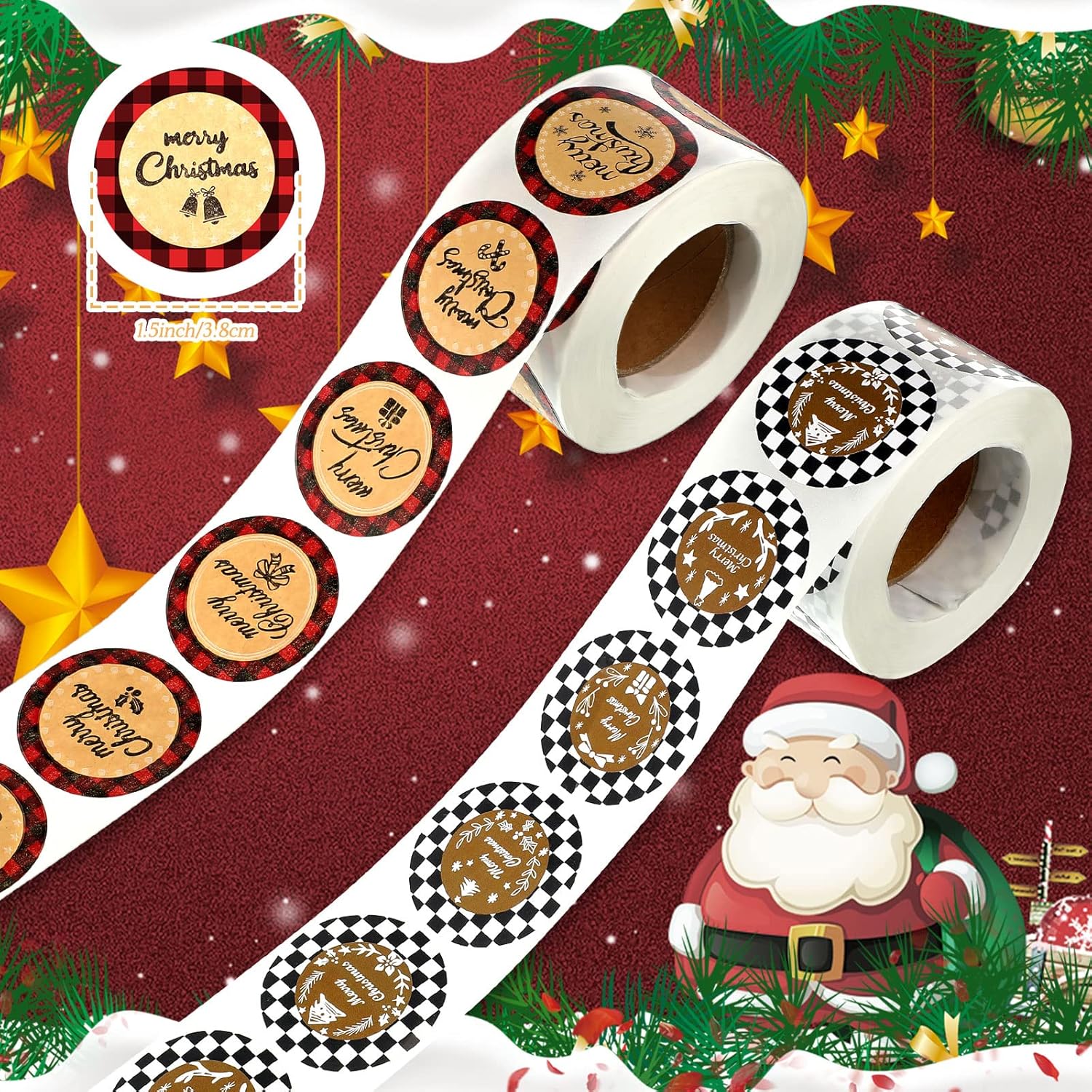 Christmas Card Seals 