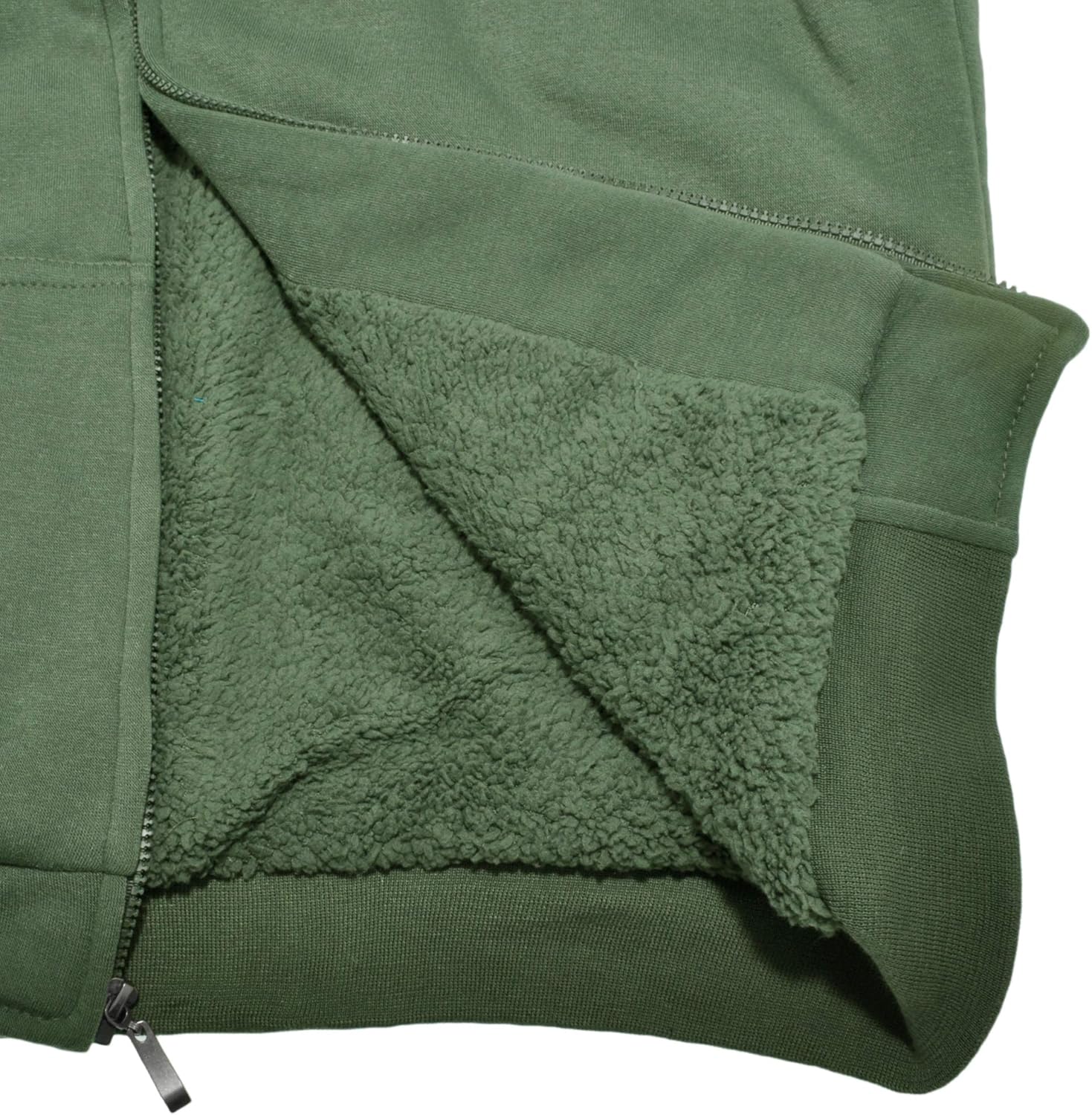 Full-Zip Sherpa-Lined Hoodie Jacket - Image 4