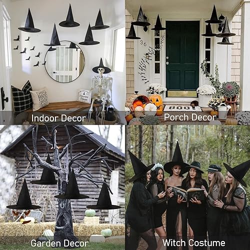 Miniatura 6 de CESOF Halloween Decorations Witch Hats for Home Indoor Outdoor