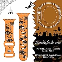 Vista 136 de Christmas Gift Compatible with Christmas Apple Watch Bands for Women 49mm 46mm 45mm 44mm 42mm, Soft Silicone Santa Claus for Apple Watch Ultra 3