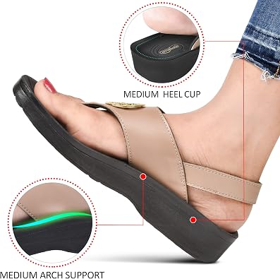 AEROTHOTIC Arch Support Flip Flops for Women Comfortable Orthotic Stylish Sandal