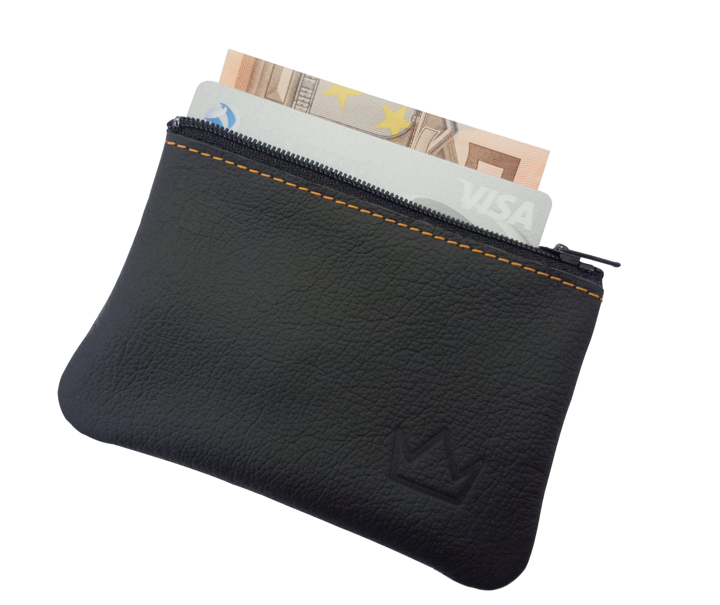 Lederprinz® | Etui na klucze z prawdziwej skóry 3 lata rozszerzonej | Skóra Nappa | Wykonanie ręczne, czarny, 105x70x10mm