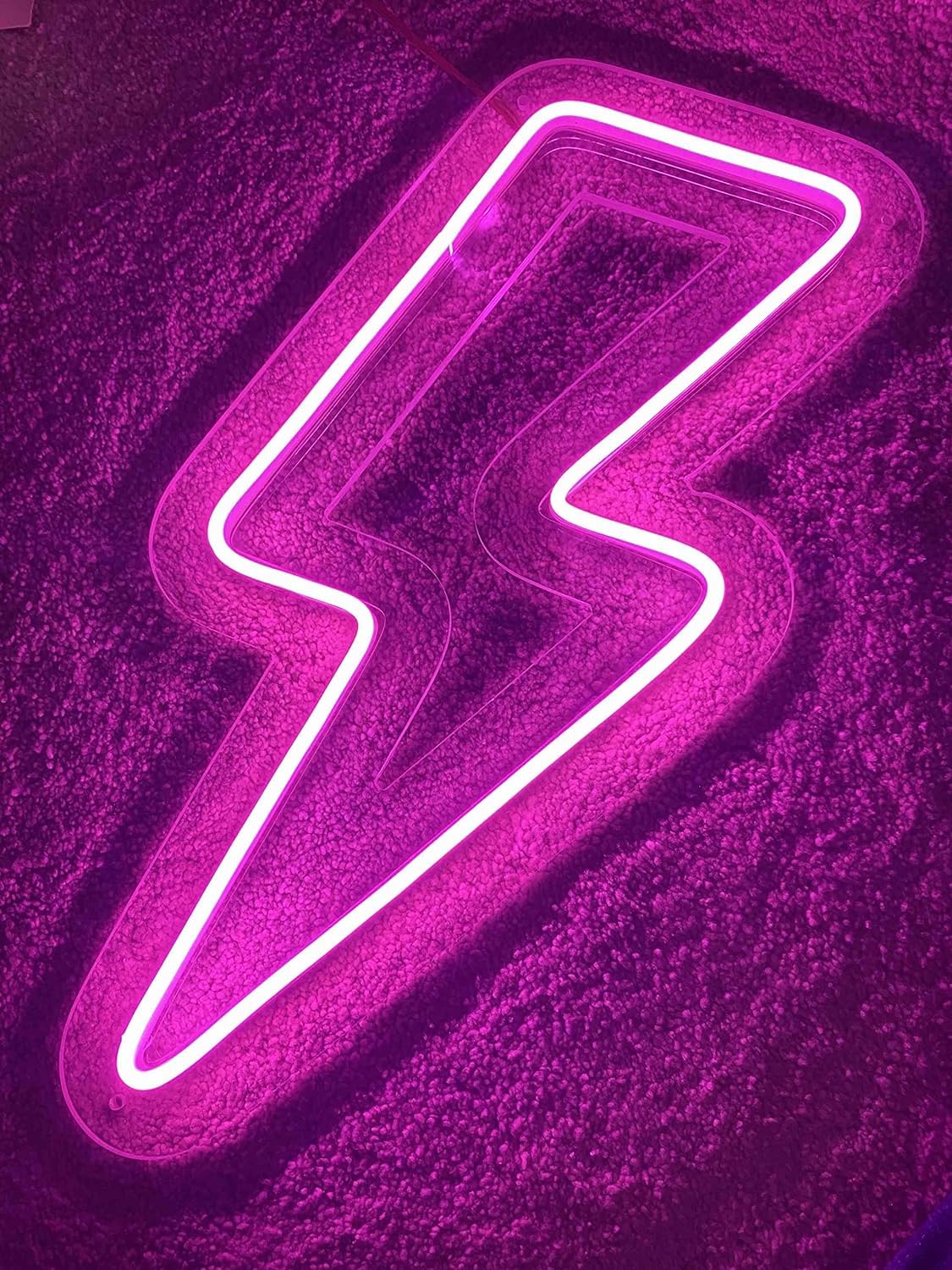 Zesta Neon Sign Board LED Neon Light | Neon Lights for Room Bedroom Decor | Good Vibes Wall Aesthetic | LED Signs for Room Decoration, Logo Light Display