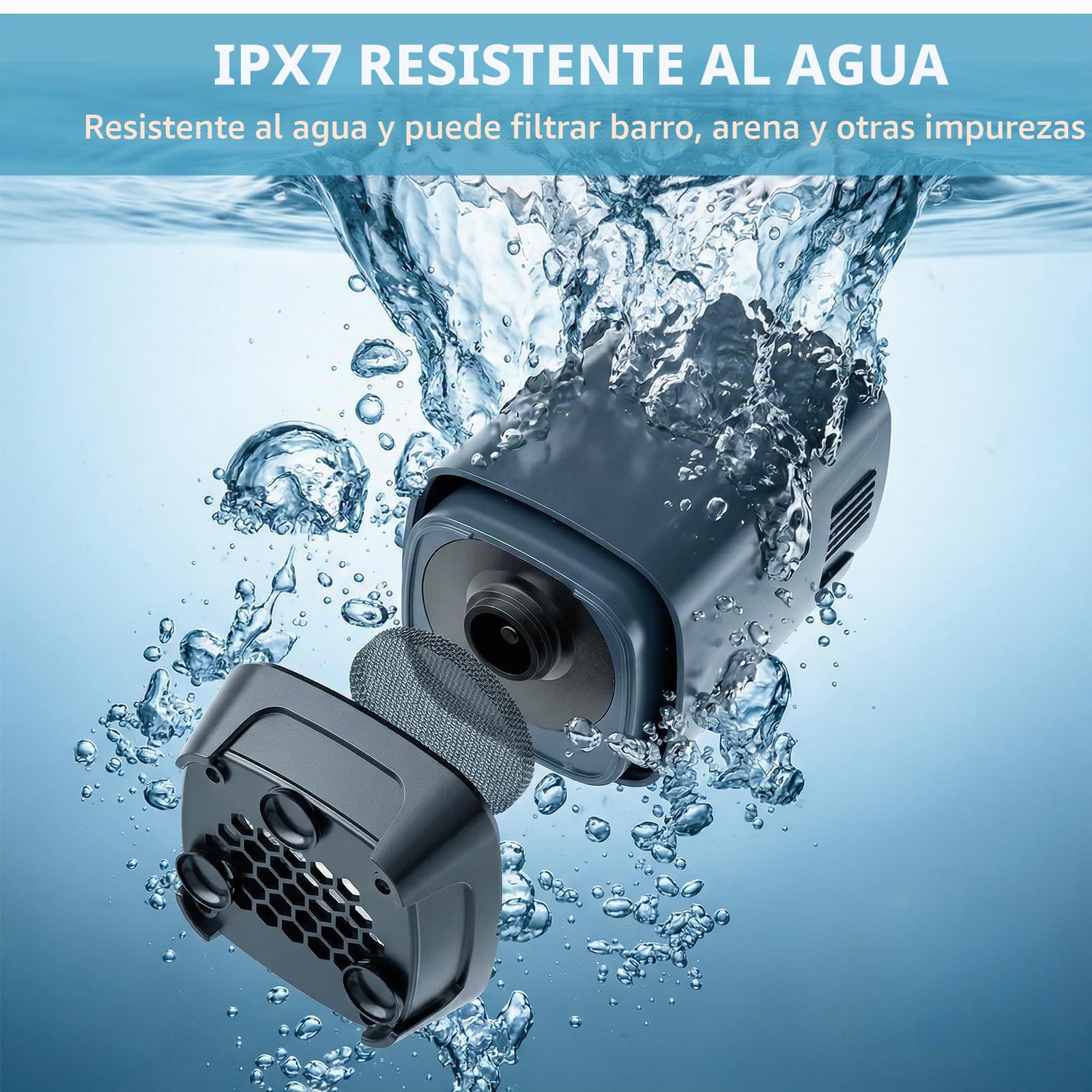 Ducha Portatil Camping,Pantalla Digital & 6000mAh Recargable Ducha Camper,IPX7,4 Modos de Ducha,Manguera de 2M para Acampar, Hacer Caminatas,Duchas al Aire Libre, Lavaderos de Coches