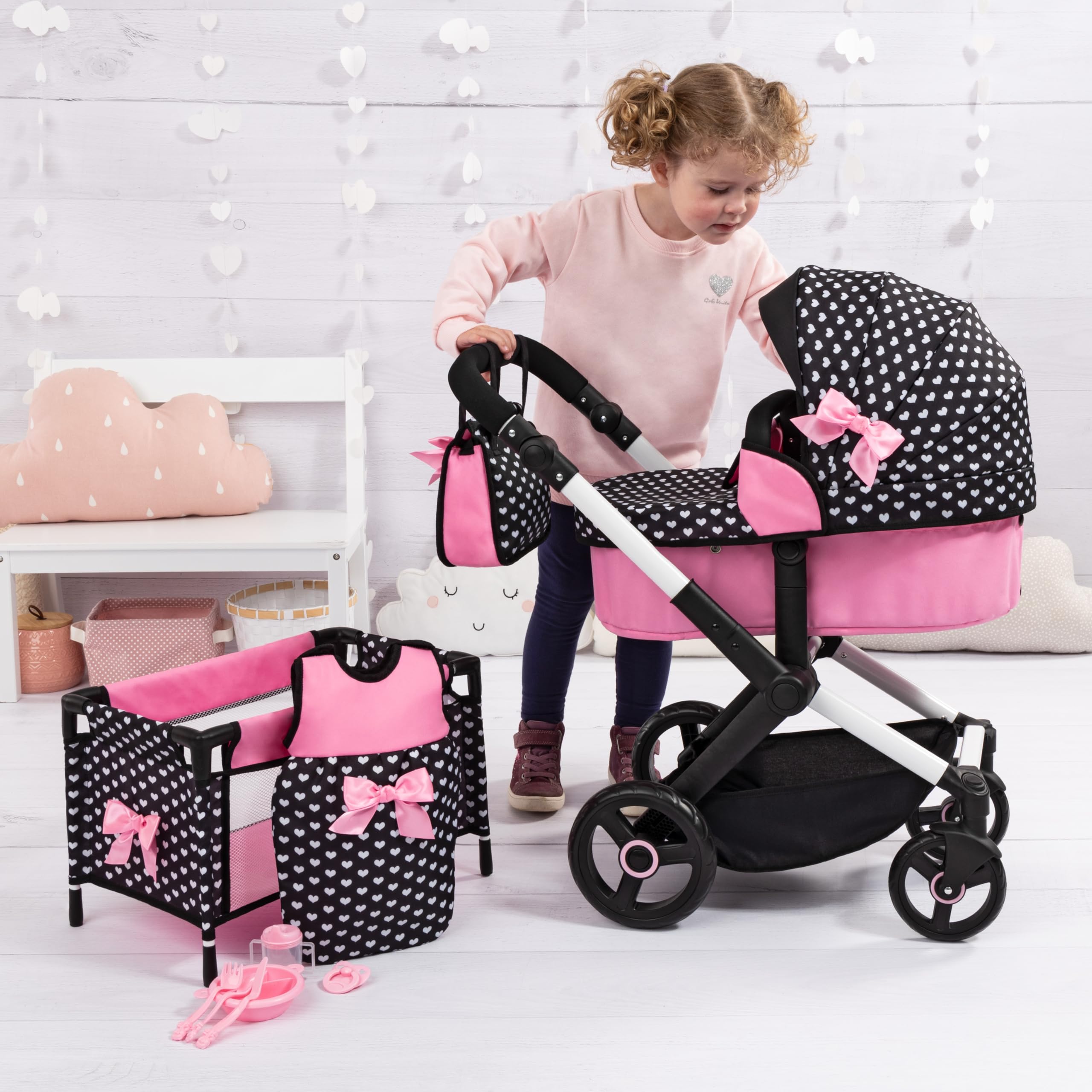 Bayer Design XEO Poppenwagenset met Accessoires - Nu 10% korting