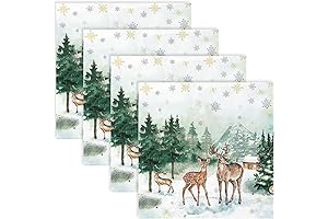 Quera 50 Pack Disposable Christmas Napkins
