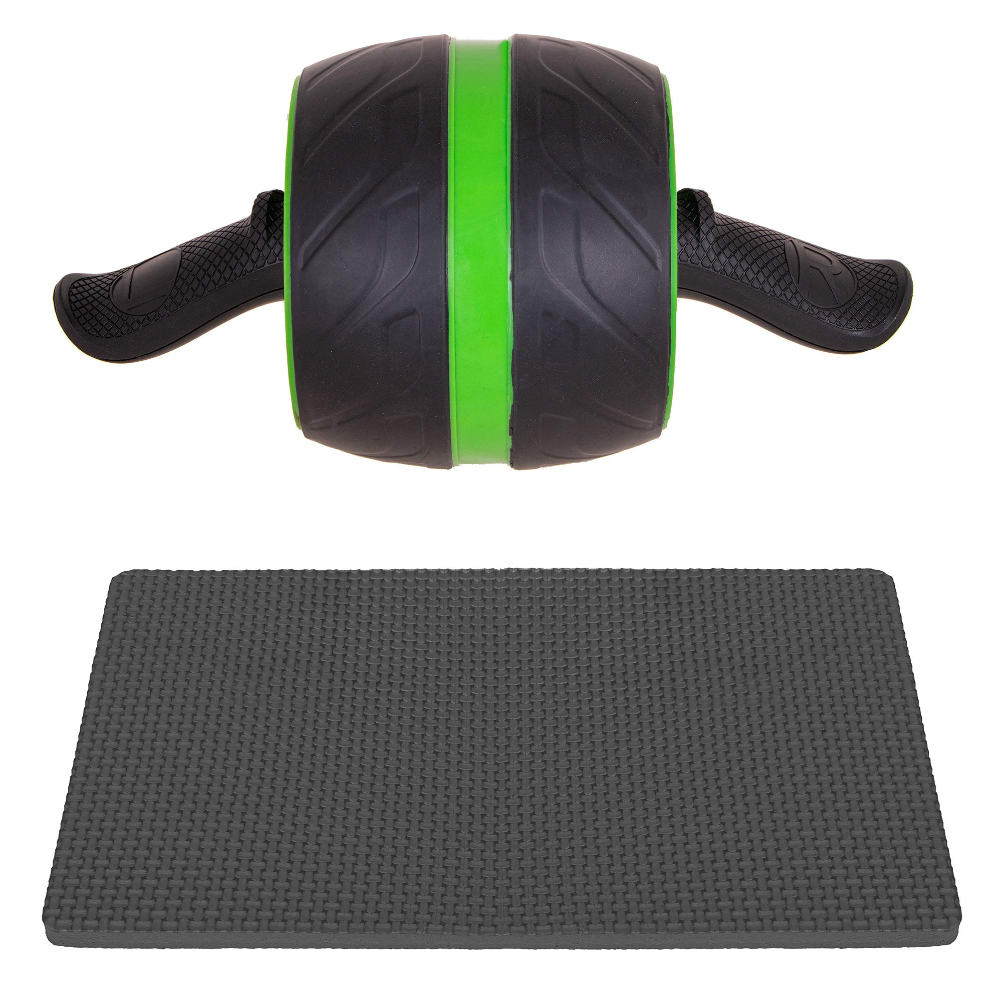 SPRINGOS AB Roller - Rullo per addominali, 2 ruote con maniglia, per addominali, braccia, con comode impugnature, allenamento muscolare, allenamento della forza, rullo per esercizi AB Power