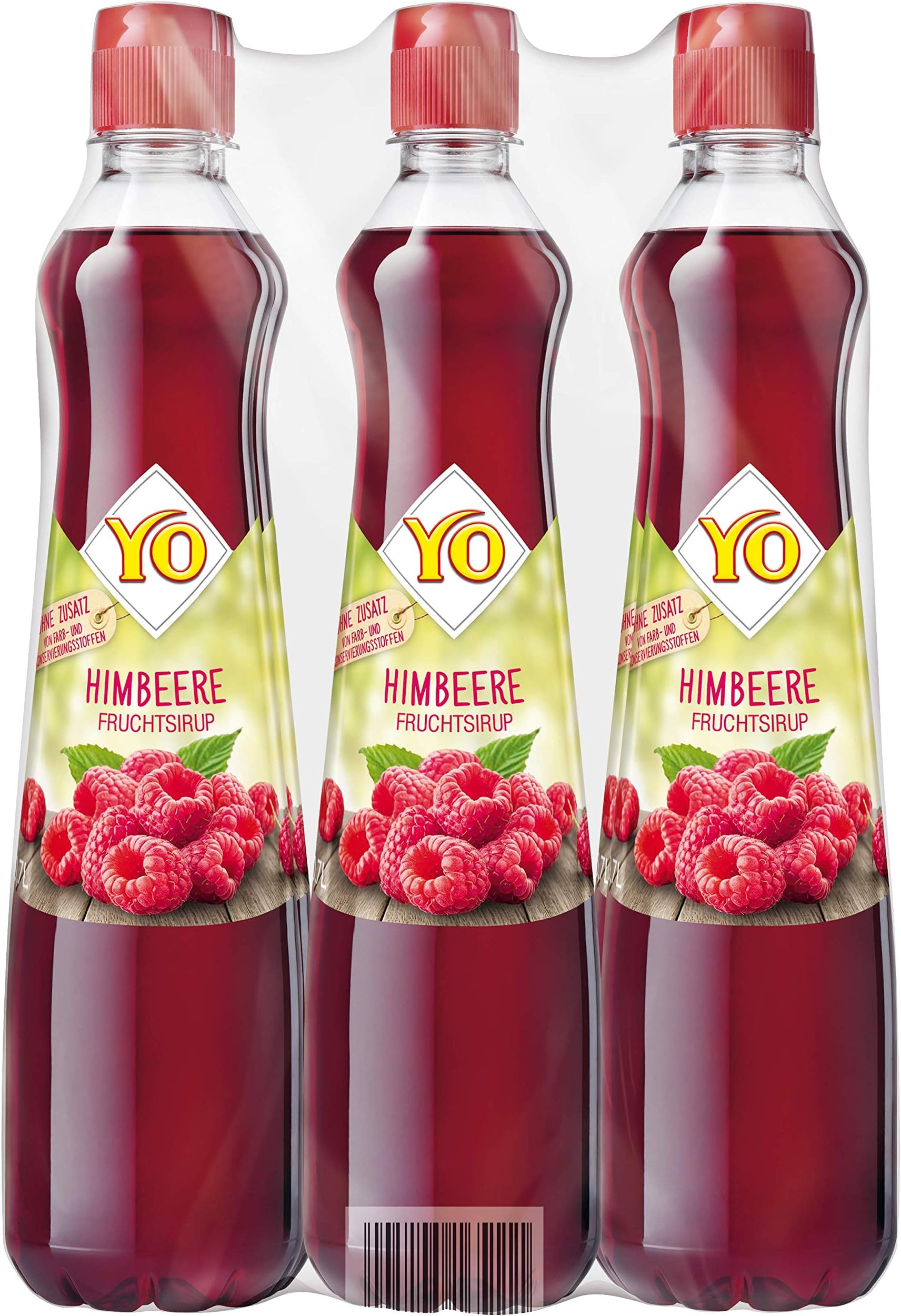 Yo Raspberry 6 Pack (6 x Syrup Bottle)