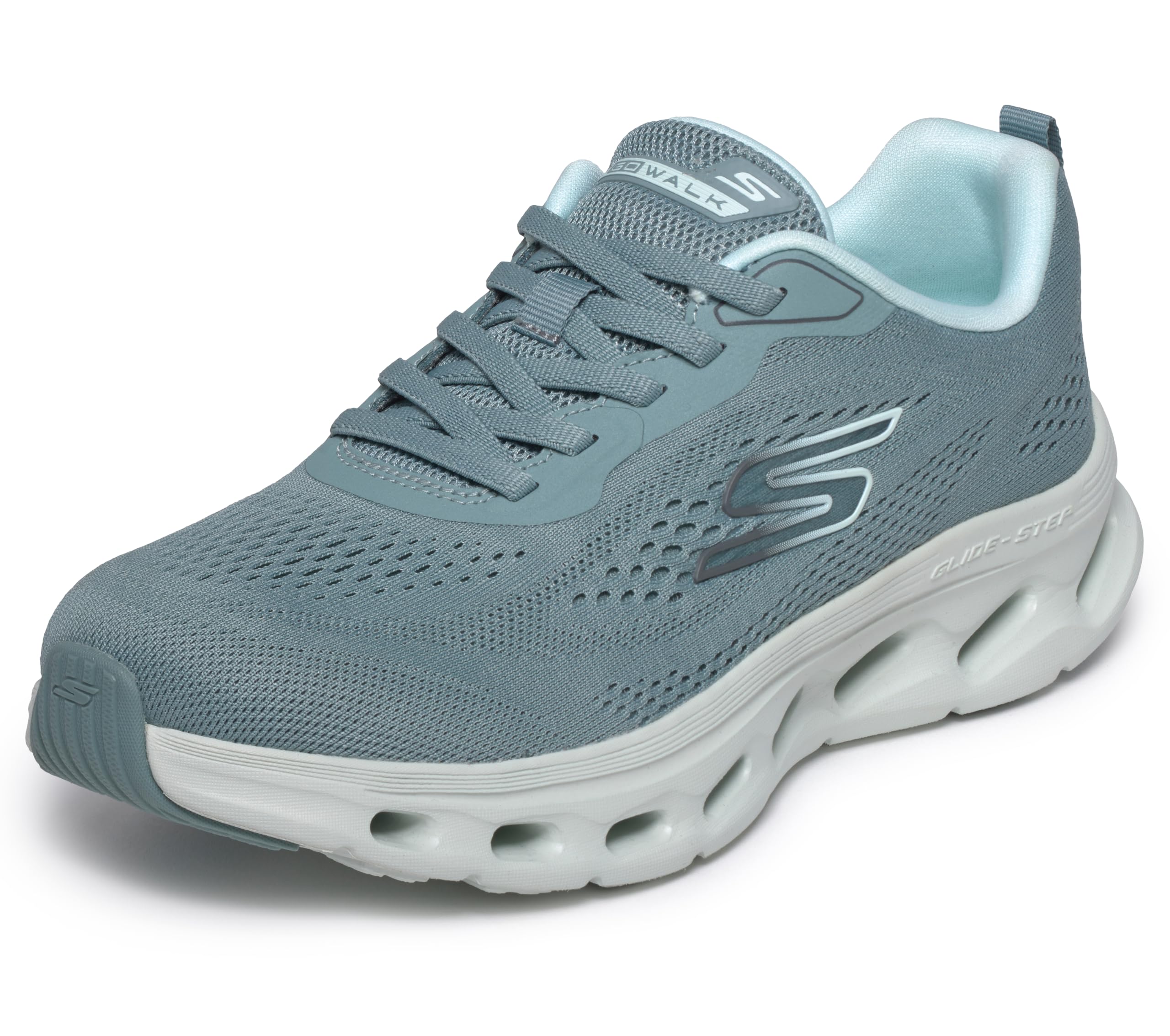 Skechers Damen Go Walk Glide-Step 2.0 KristeeSneaker | Glide-Step-Zwischensohle, luftgekühlte Goga-Mat-Einlegesohle, Ultra Go-Dämpfung, maschinenwaschbar, vegan