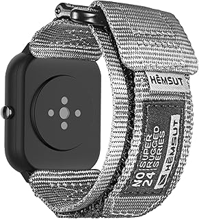 Torbollo 時計バンド 20mmナイロン交換ベルト For Amazfit GTR Mini/GTS 4/GTS 4 mini/GTS 3/GTS/GTS2/GTS 2e/GTS 2 mini,Bip 3/Bip 3 Pro/Bip U Pro/Bip/Bip Lite/Bip S/Bip S lite/Bip U,GARMIN Vivoactive3/Vivoactive 3 Music/Vivoactive 5 通気性がよく 汗をかきにくいナイロン替えばんど