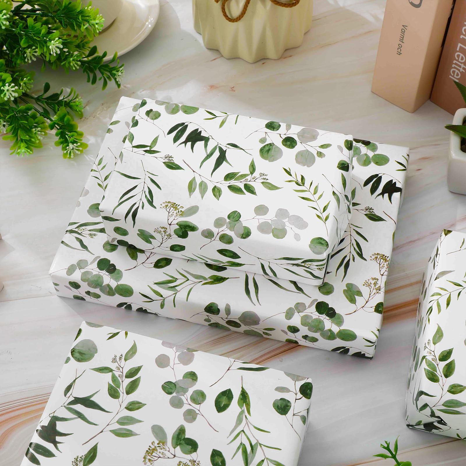 LaRibbons Rollo De Papel De Regalo Reversible Con Cuerda