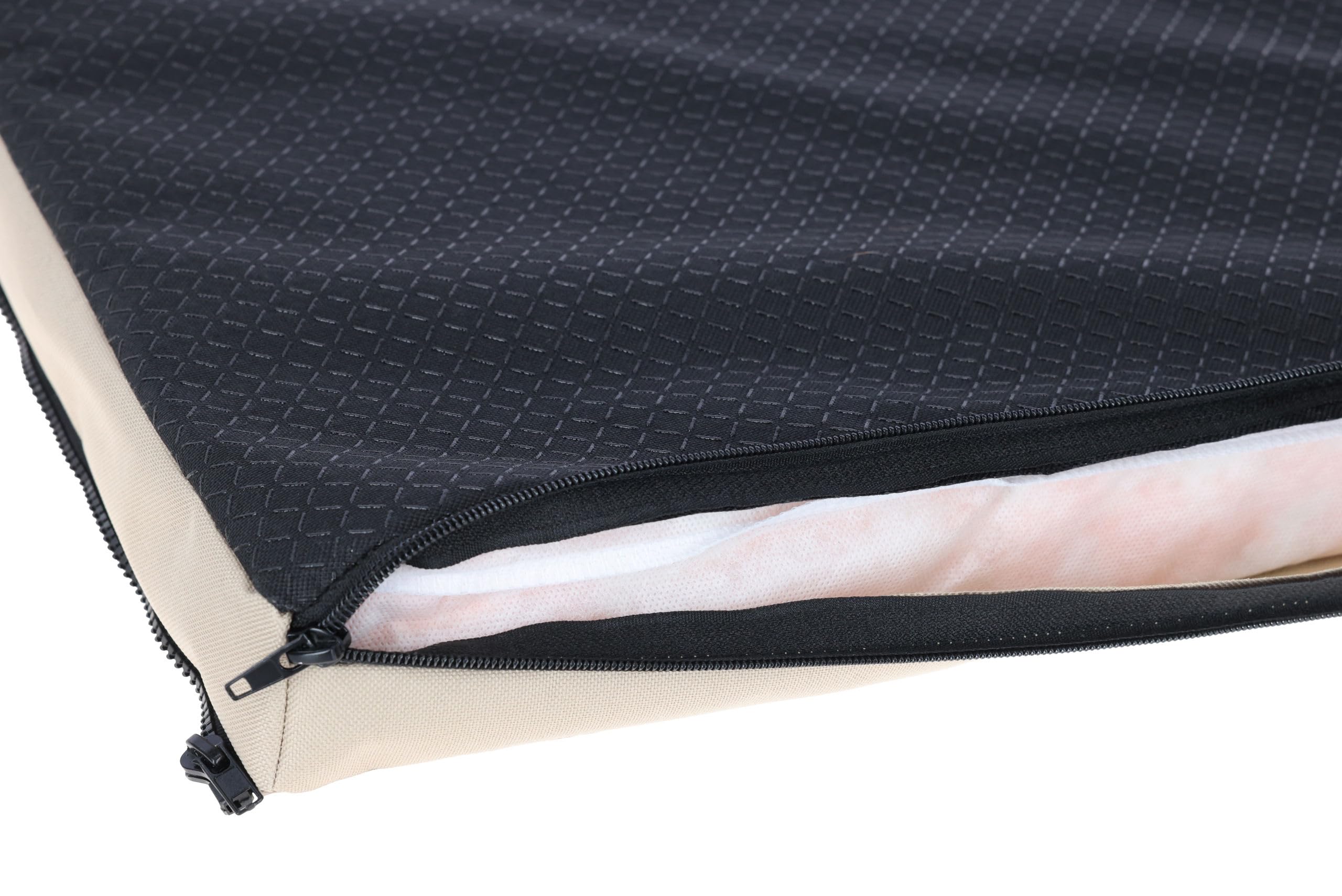 Kerbl Pet Colchón Multifuncional para Perros, Ortopédico, Almohadilla para incontinencia integrada, Espuma con Memoria, Funda Lavable, Beige|Marrón, 100x65x7 cm