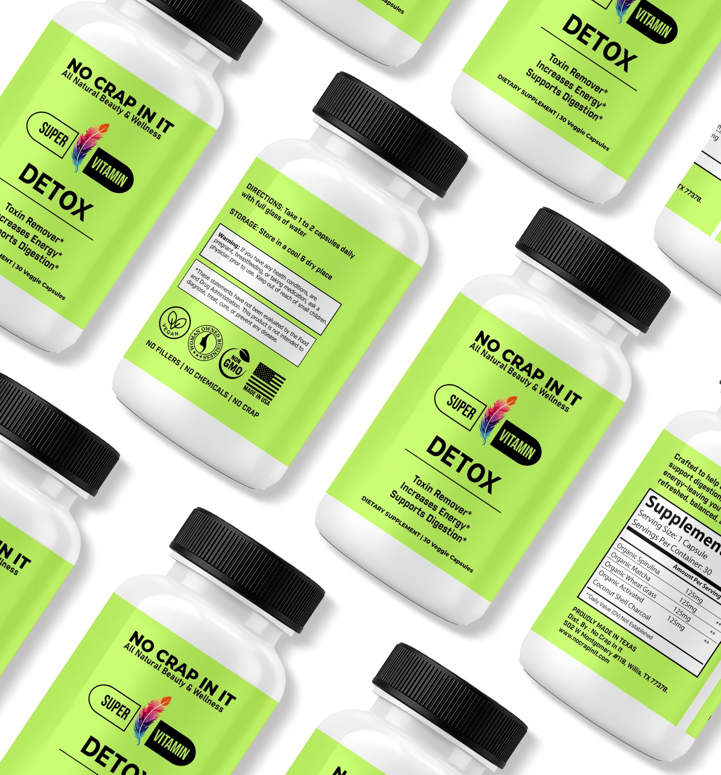 Amazon.com: No Crap In It Detox Vitamins (30) : Health & Household