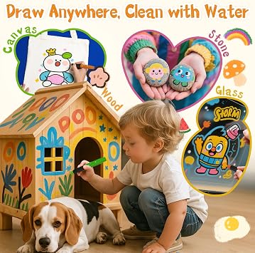 12 Colors Washable Twist Crayons for Toddlers, Hands Clean Silky Travel Crayons for Kids Ages 4-8 Indoor and Outdoor, Non-Toxic, Quick Drying, No Mess Coloring Gifts for Boys and Girls