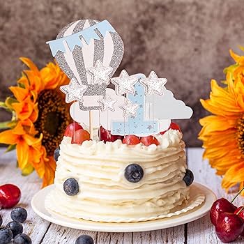 Amazon.com: BLMHTWO 24PCS 1st Birthday Cake Topper Set, Hot