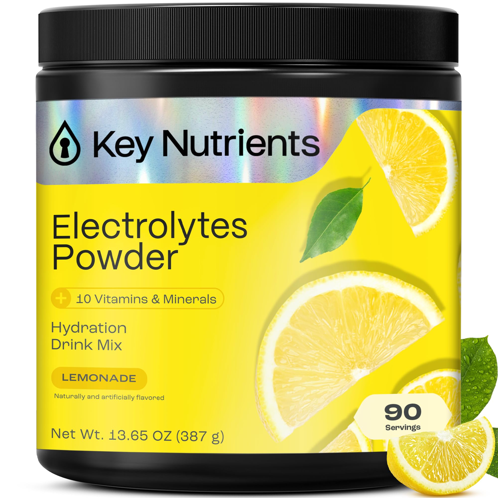 Electrolyte Powder, Lemonade Hydration Supplement,90 Servings