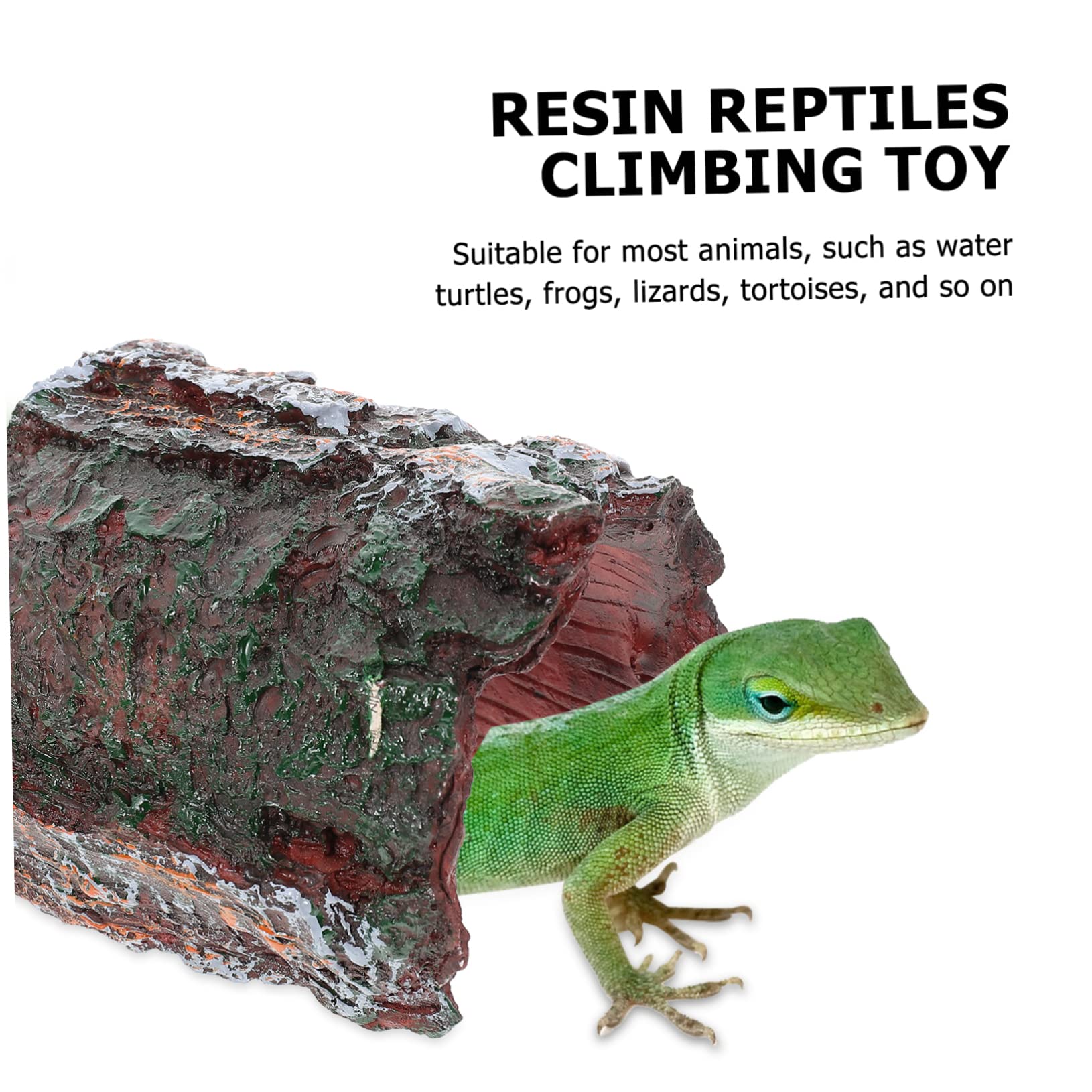 HOLIDYOYO Hideout for Reptiles Spider Bark Platform Pet-Friendly Climbing Toy Natural Look
