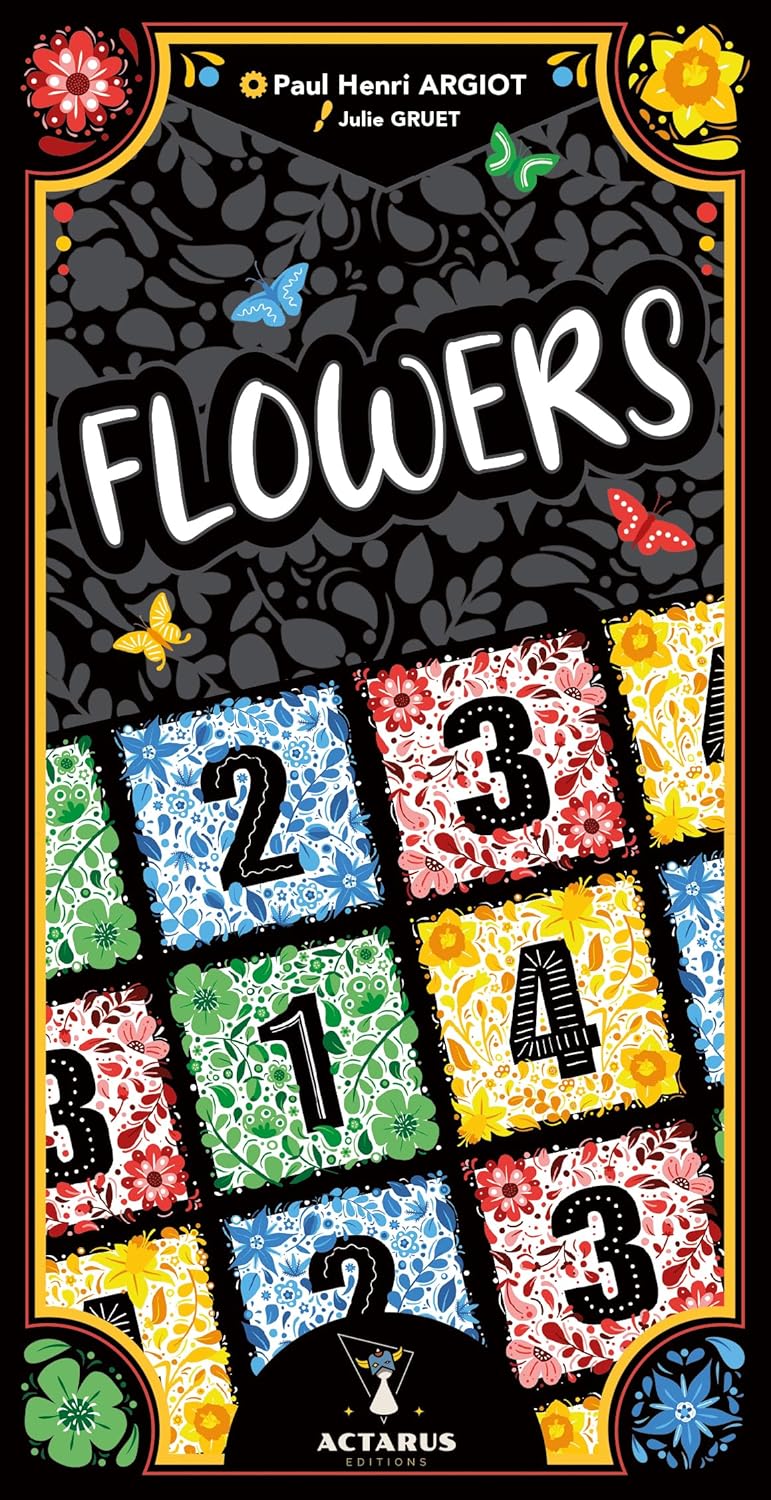 Flowers Card Game - Fast-Paced Color-Matching Strategy Game, Easy to Learn, Fun for Family, Kids & Adults, Ages 7+, 1-4 Players, 20 Minute Playtime