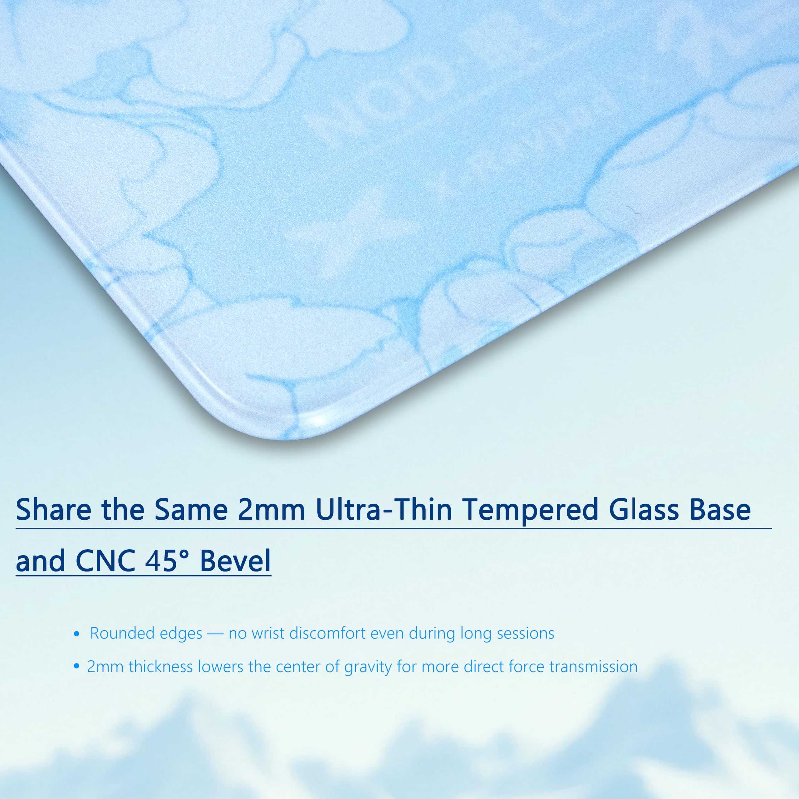 Amazon.com: X-Raypad NOD 2mm Slim Glass Mousepad,Ultra-High