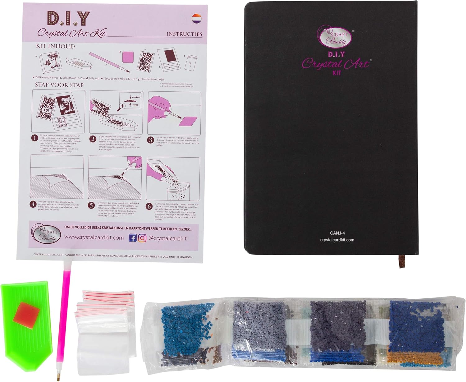 Crystal Art Diamond Painting Notebook - Valour Alter Drake - Create a Sparkling Notebook Cover Using Crystals - for Ages 8 and up