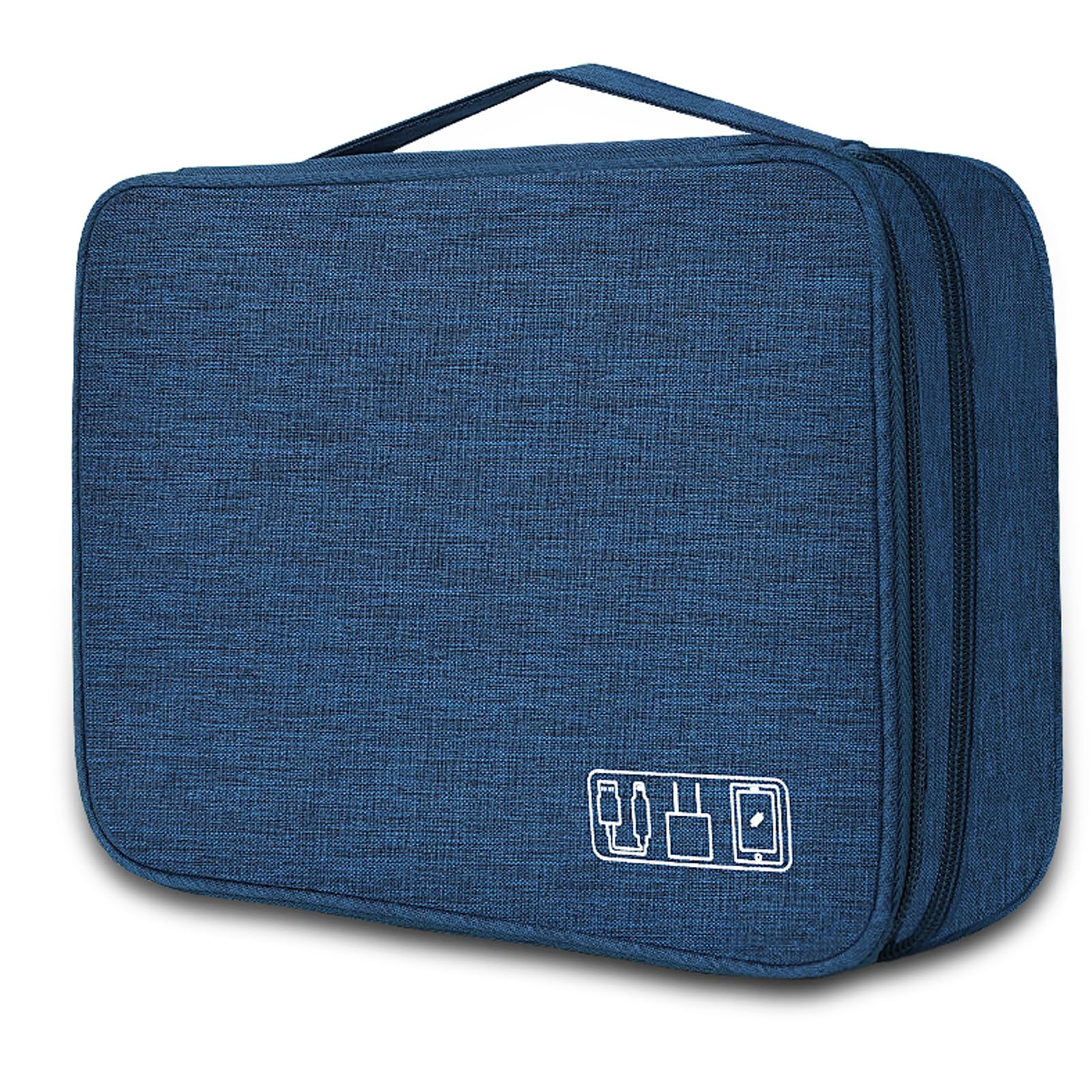 Borsa Accessori Elettronici, Elettronica Viaggio Borsa Custodia Cavi Organizzatore per Caricatore Portatile, Chiavetta USB, Auricolare, Scheda SD,Power Bank, Hard Disk, 1 CONFEZIONE