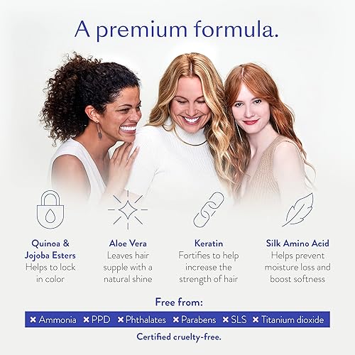 Miniatura 6 de eSalon Kit completo de tinte permanente para el cabello y tinte para el cabello, rubio medio, fresa, kit de colorista personal para hasta un 100% de