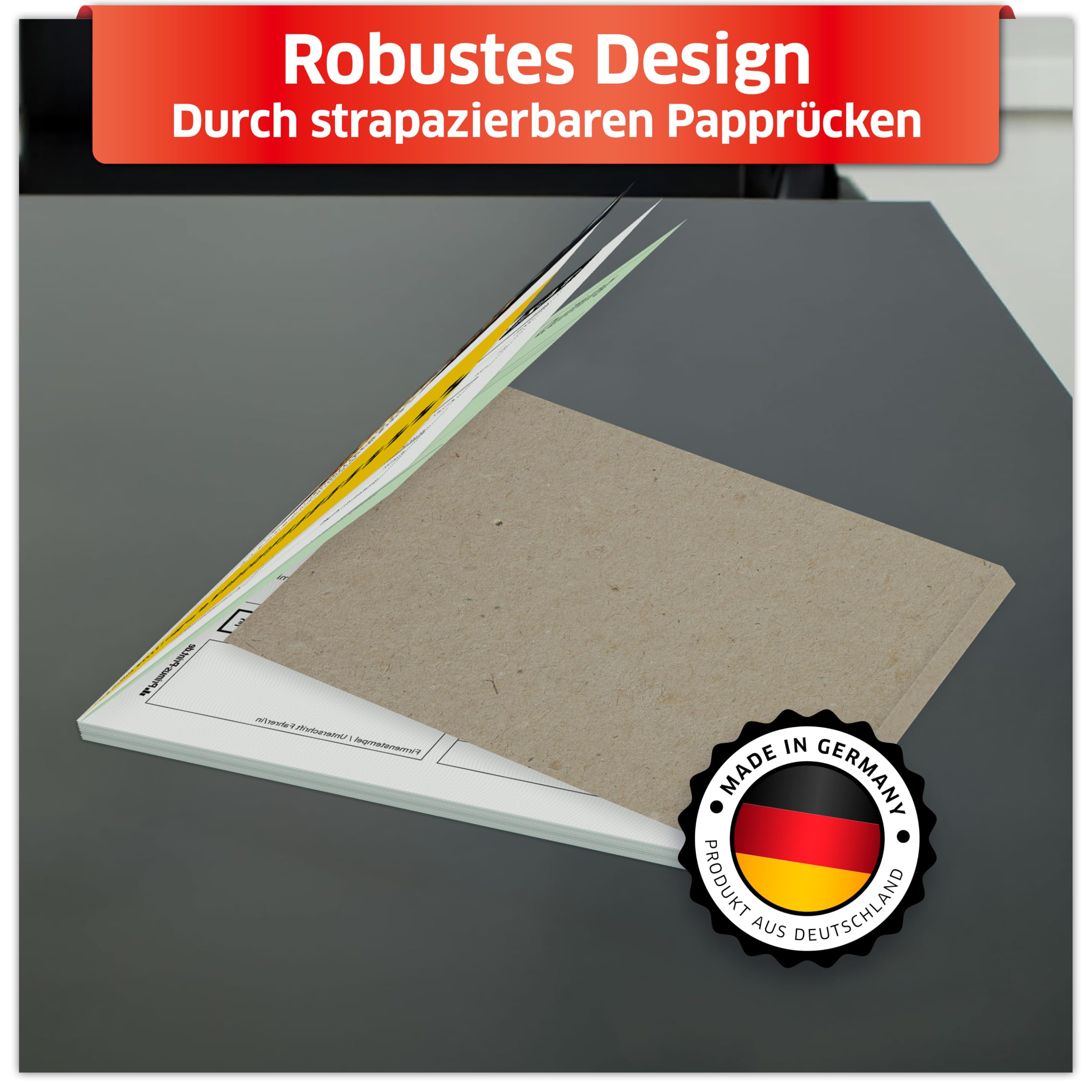 Primus Print TAXI Quittungsblock 5x DIN A6 quer & gelocht, 2x50 Blatt mit Durchschlag, selbstdurchschreibend, mit Perforation und Nummerierung - Quittung - Rechnungsblock - Taxi-Fahrpreisquittung