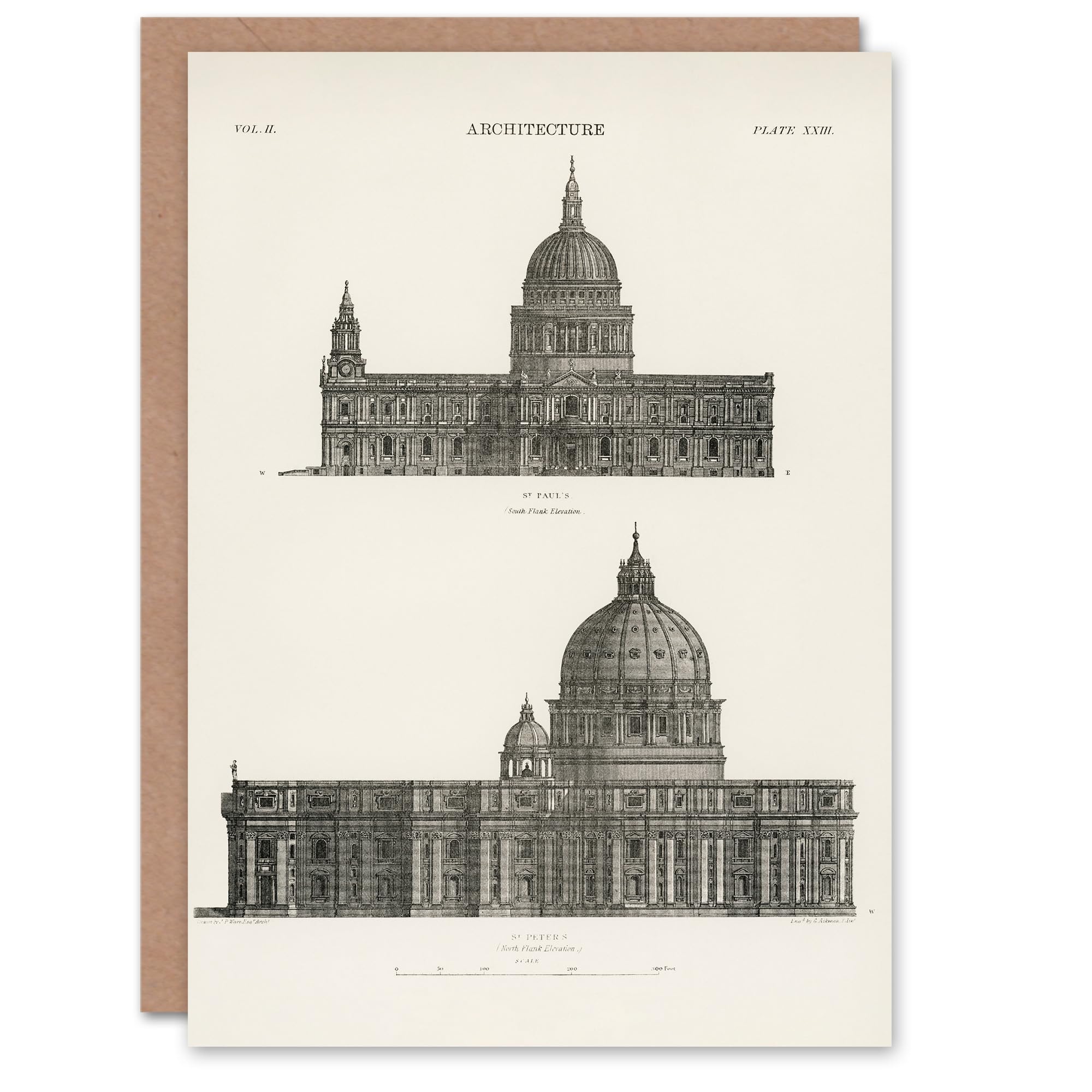 Artery8 Vintage Encyclopaedia Britannica Art Card St Paul St Peters