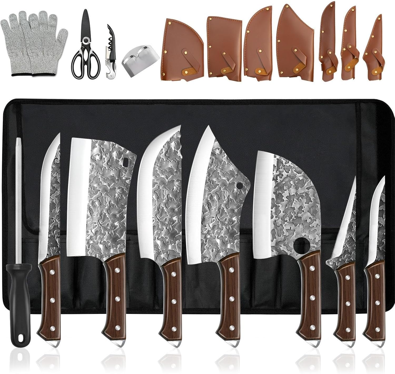 Set Cuchillos Cocina 14 Piezas Acero Inoxidable