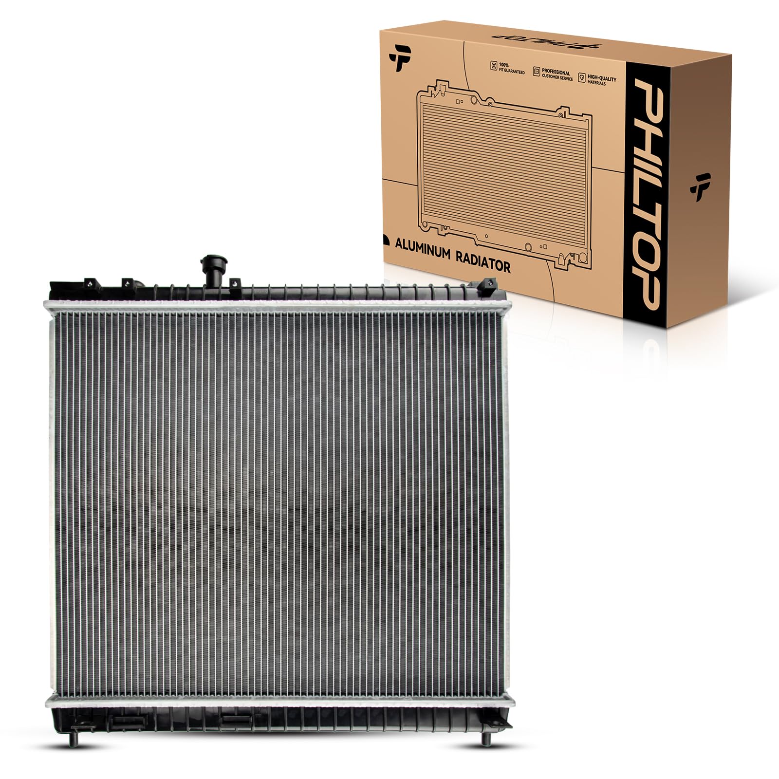 PHILTOP Car Radiators Compatible with 2004-2015 TITAN(2005 GAS ONLY) 2005-2015 Armada 2004-2010 QX56 CU2691