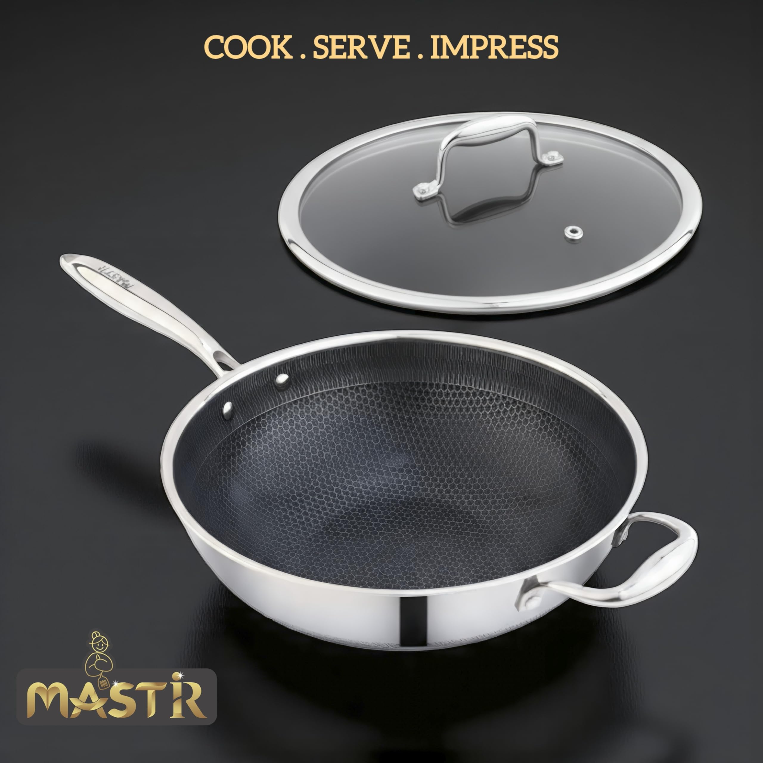 Mastir Kadai Wok - Hybrid Nonstick Stir Fry Pan -3