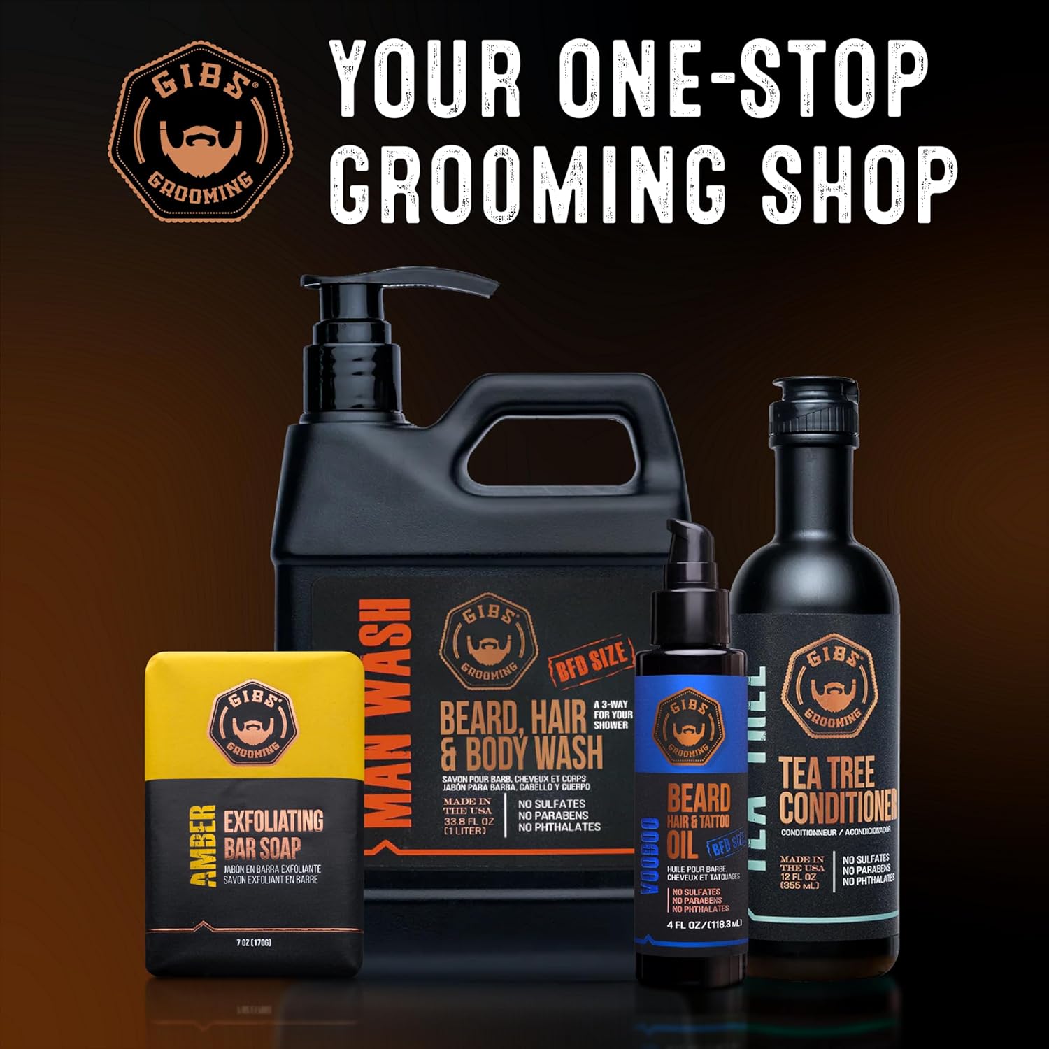 GIBS Beard, Hair & Tattoo Oil - Softens & Strengthens Beard Growth, Moisturizes Skin (4 Scents, 2 Sizes) - Image 6