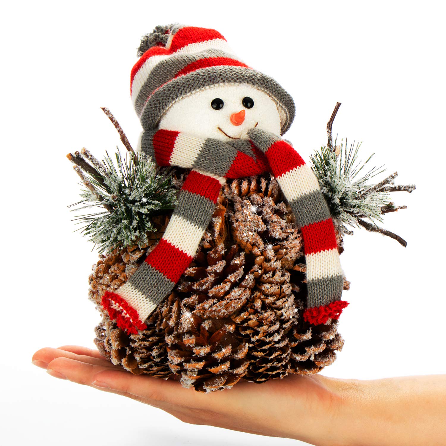 BELLE VOUS Figurine Decorative Di Natale Con Pupazzo Di Neve (4 Pezzi