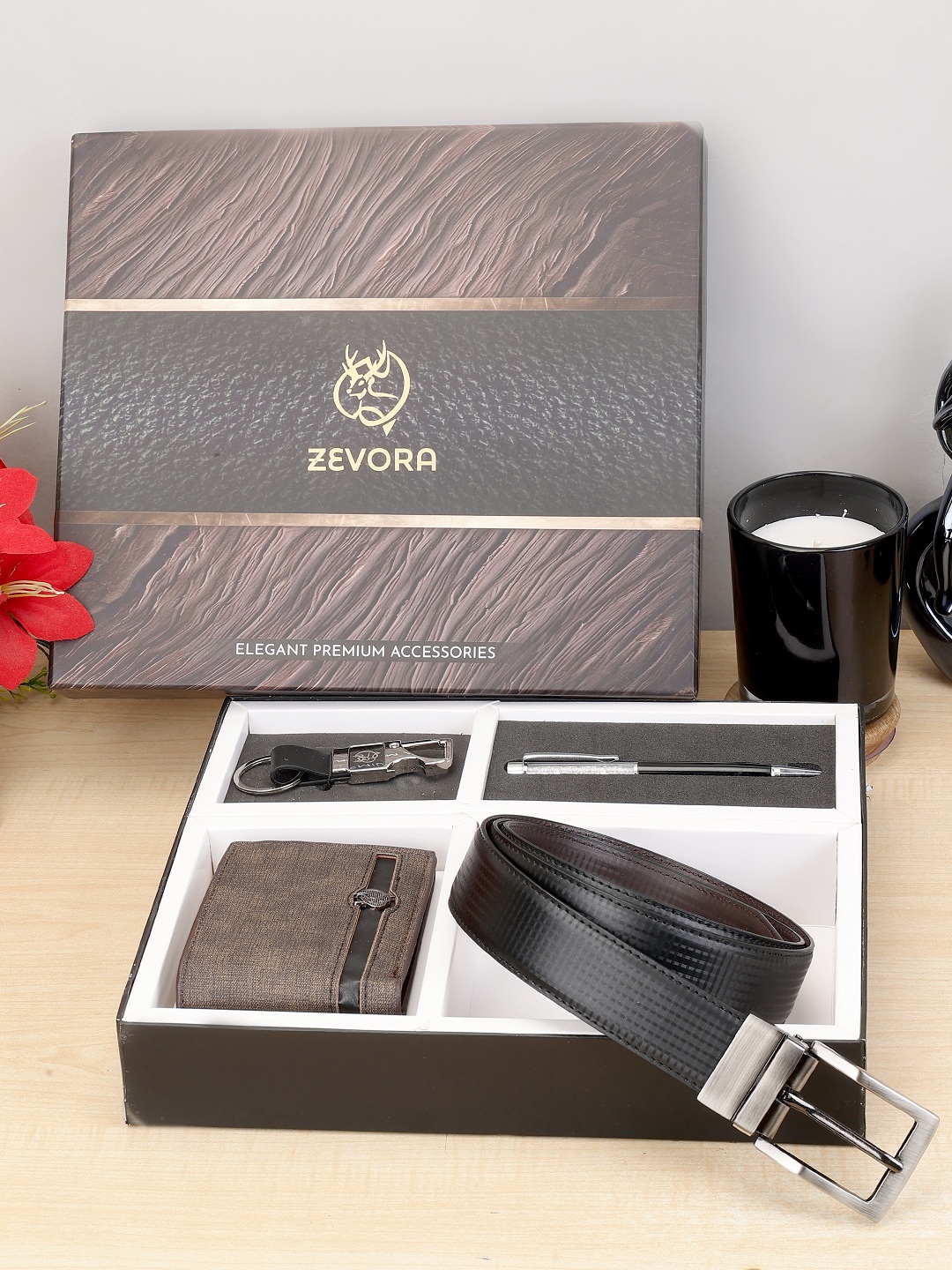 ZEVORA® Premium Men's Gift Set | 4-in-1 Combo| Gift for Men