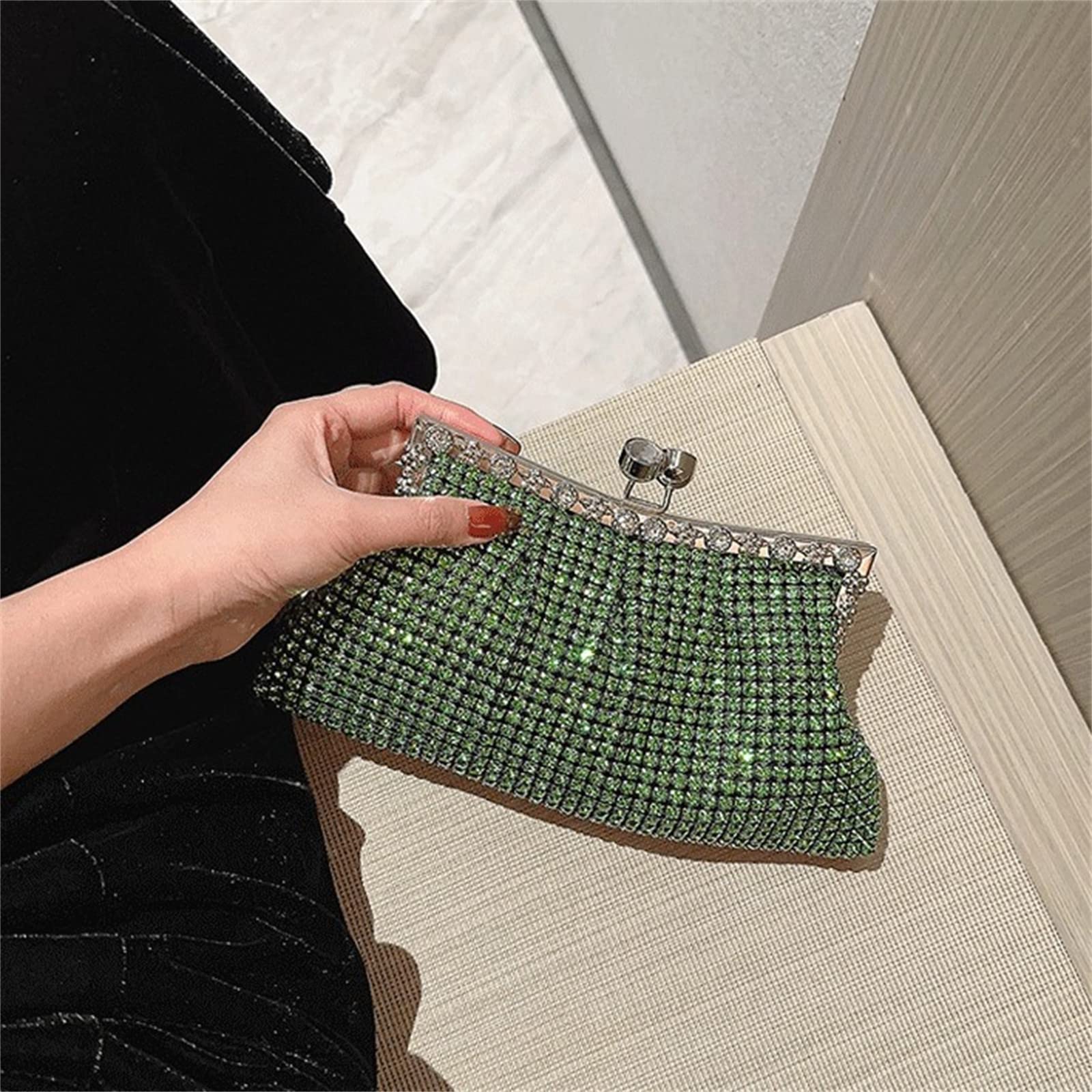 Borsa da sera da donna Frizione da sposa Party Prom Borsa da sposa Crossbody Borse a tracolla a catena staccabile Borsa frizione borse per le donne di matrimonio