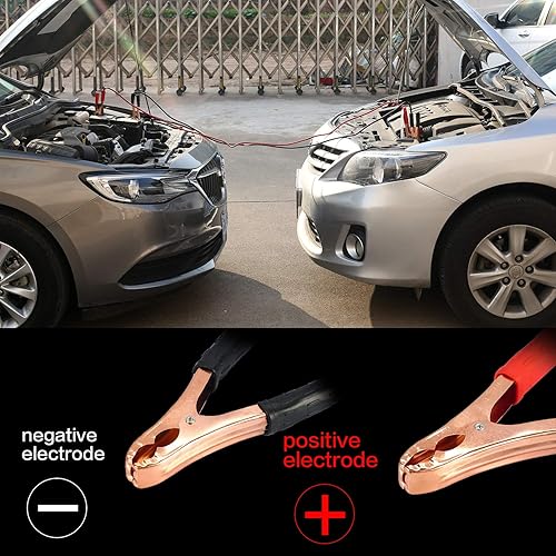 Miniatura 6 de AUTODECO Kit de emergencia en carretera para automóvil Premium, con cables de puente, correa de remolque, etc