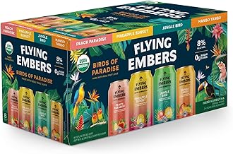Flying Embers Birds of Paradise Hard Kombucha Variety Pack, 8pk, 12 oz cans