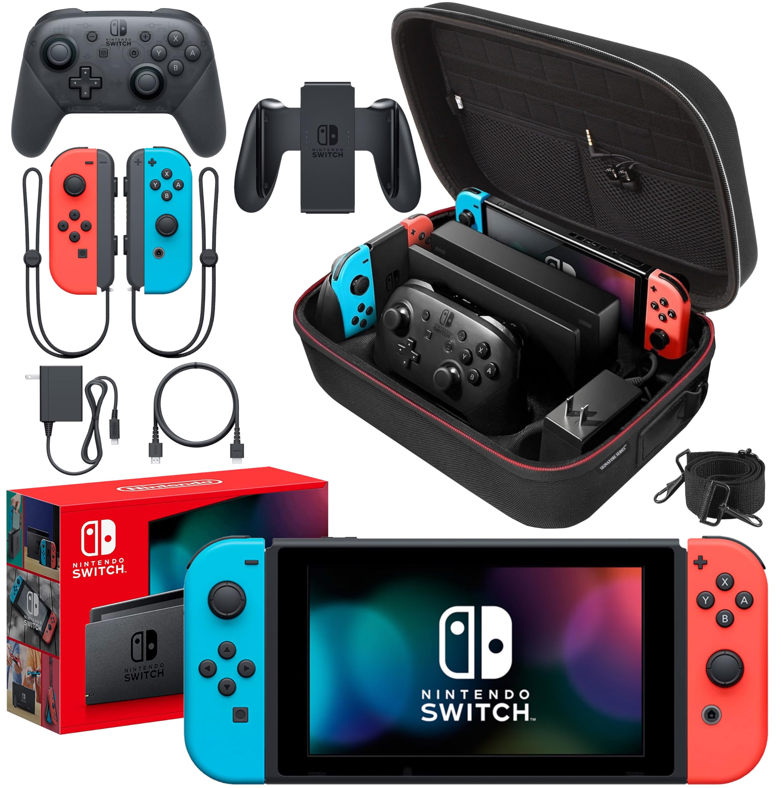 【新品】#BLUD【NINTENDO SWITCH】 Amazon.com: Nintendo - Switch 32GB Console - Neon Red/Neon Blue