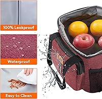 Vista 52 de Lifewit Bolsa de Almuerzo Mediana Aislada Caja de Almuerzo Hielera Suave Bolsa Refrigerante para Adultos Hombres Mujeres, Gris 12 Latas (9L)
