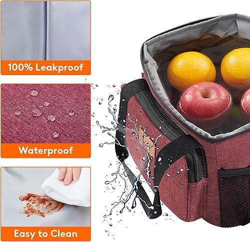 Miniatura 52 de Lifewit Bolsa de Almuerzo Mediana Aislada Caja de Almuerzo Hielera Suave Bolsa Refrigerante para Adultos Hombres Mujeres, Gris 12 Latas (9L)