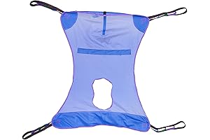 Full Body Patient Lift Sling with Commode Opening: Ease Patient Transfers with Safety