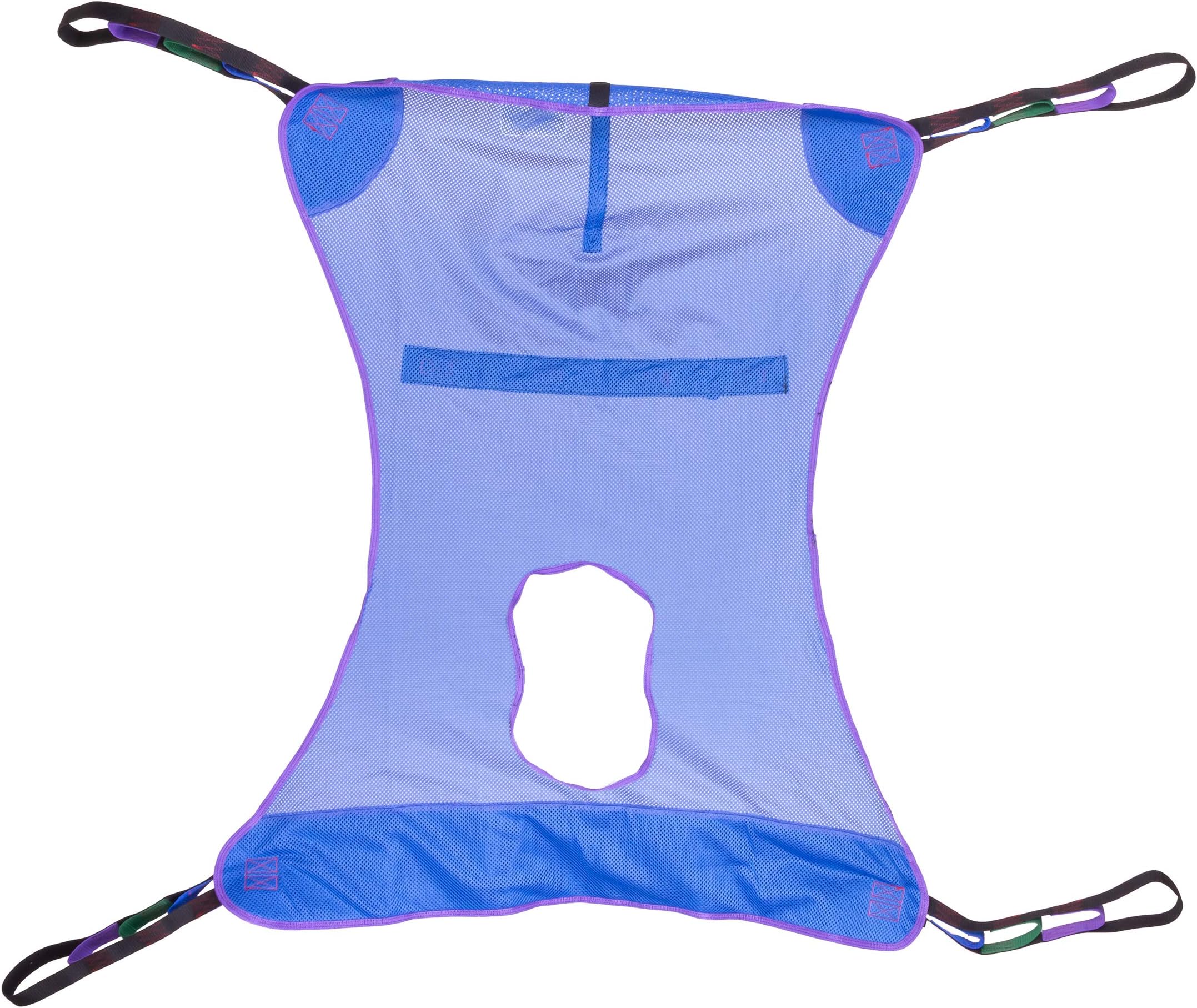 ProBasics Full Body Patient Lift Sling with Commode Opening - Four Point Mesh Sling for Patient Transfers - Supports up to 450 lbs. - Large